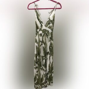 Tropical Green Maxi Dress